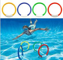 4 шт./лот кольца для дайвинга плавательный бассейн для дайвинга Летнее Детское Подводное кольцо для дайвинга спортивные буи для дайвинга четыре загруженные игрушки для бросания 2024 - купить недорого