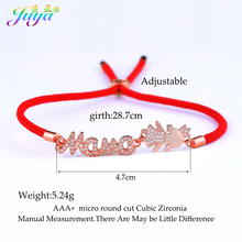 Ali Moda 100% Handmade Women Charm Bracelets Gold//Rose Gold Mama Crown Girl Daughter With Adjustable Rope Chain Bracelets 2024 - buy cheap