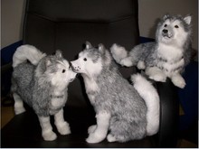 emulation husky toys polyethylene & furs handicraft decoration one lot / 3 pieces simulation husky toys Christmas gift y86 2024 - buy cheap