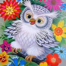 Owl Cartoon Picture By Numbers 5d Embroidery DIY Needlework Cross Stitch Diamond Painting Home Decoration Picture By Numbers 2024 - buy cheap