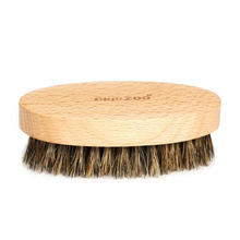 Men's Beard Brush Boar Hair Bristle Beard Brush Round Wood Shaving Comb Face Massage Handmade Mustache Brush Beauty Care 2024 - buy cheap