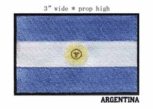 Parche bandera bordada de Argentina con cara sonriente, 3 pulgadas, ancho 2024 - compra barato