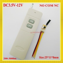 200-3000m de distância, bateria de lítio portátil, controle remoto, interruptor sem fio, relé, 3.7v 4.2v 5v 6v 7.4v 9v 12v