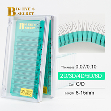 Big eye's secret Luxury Lashes 2D 3D 4D 5D 6D Pre fanned  False Eyelashes Premade Volume Lashes Fans Eyelash Extension 2024 - buy cheap