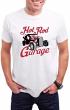 Nuevo 2019 Popular famoso Tees marca divertido marca de streetwear T camisa Hot Rod Garage clásico Racer coche de los hombres Camiseta de algodón 2024 - compra barato