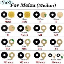 YuXi Rear Back Camera Glass Lens Cover+Adhesive Tape for Meizu Meilan M1 M2 M3 M5 M6 note 3s M5s S6 Note 5 Mini Metal E 2024 - buy cheap