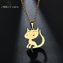 Nextvance Cartoon Cat Pet Pendant Necklace Pussy Cats Animal Stainless Steel Necklaces for Women Creative Gift Jewelry 2024 - buy cheap
