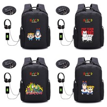 anime Pop Team Epic backpack USB external hole Anti theft multifunction  student bookbag men women travel Laptop Bag 20 style 2024 - buy cheap