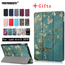 Slim PU Leather Flip Folding case For ipad mini 5 2019 7.9inch tablet Wake-Sleep Smart Cover for Apple iPad mini 4 Fundas+gifts 2024 - buy cheap