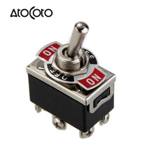 1 pc Car Boat DPDT Mini Waterproof Cap 6-Pin On-Off Heavy Duty Miniature Toggle Switches 10A 125V Flick Switch Fastener 2024 - buy cheap