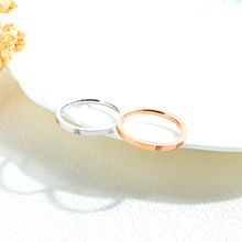 Anéis de Aniversário das mulheres 2mm Fina de Cristal Anéis De Casamento em Aço Inoxidável Gravura Livre Personalizado 2024 - compre barato
