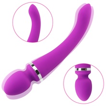 Vibrador de inducción inteligente para el punto G, masajeador de doble cabeza AV, palo de masturbación femenina, productos sexuales, 4 colores 2024 - compra barato