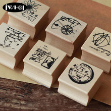 Figure biography wood stamp Vintage rune wooden rubber stamps for scrapbooking Handmade card diy stamp Photo Album Craft gifts 2024 - buy cheap