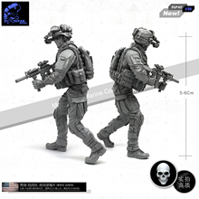 Yufan modelo 1/35 figura dos eua. Equipamento de combate noturno marinho um soldado resina modelo unmounted Tlp-02 2024 - compre barato