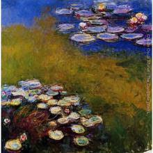 Water-Lilies 32 by Claude Monet Oil paintings reproduction Landscapes art hand-painted home decor 2024 - buy cheap