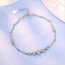 Everoyal-pulseras de plata 925 para mujer, joyería de circón redondo, pulsera púrpura, accesorios de boda para niña 2024 - compra barato