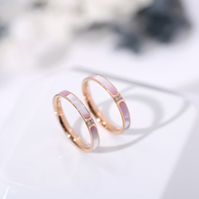 YUN RUO-anillos de circonia cúbica para mujer y niña, joyería de acero de titanio, Color oro rosa, regalo de cumpleaños, novedad de 2019 2024 - compra barato