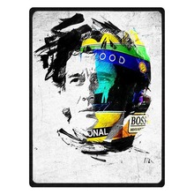 Популярное фланелевое одеяло для дивана Ayrton Senna da Silva, супер теплое мягкое покрывало для кровати для путешествий на самолете, домашний текстиль, покрывало 2024 - купить недорого