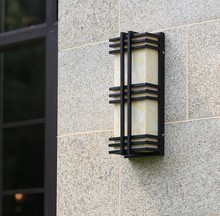 Lámpara de pared europea antigua, candelabro de pared LED para exteriores, iluminación impermeable, accesorios de pared para jardín, lámparas de pared Vintage 2024 - compra barato