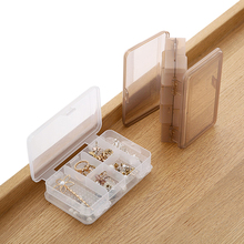 XZJJA Double Transparent Plastic Storage Box For Small Component Jewelry Tool Box Bead Pills Organizer Nail Art Tip Case 2024 - buy cheap