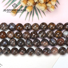 Piedras preciosas redondas de ópalo Natural para hombre, cuentas de ópalo de 2 colores, tamaño 4, 6 y 8mm, fabricación de joyas 2024 - compra barato