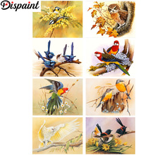 Dispaint Full cuadrado/redondo taladro 5D DIY diamante pintura "Animal pájaro paisaje" 3D bordado punto de cruz 5D hogar Decoración regalo 2024 - compra barato