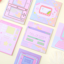 200 PCS Computer Game Machine Self-adhesive Stickers Planner Kawaii Sticky Notes Stationery Memo Pad Cute Papeleria Notepad 2024 - buy cheap