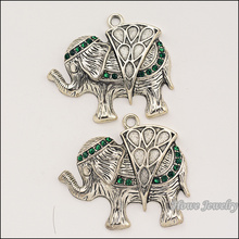 6pcs Charm vintage Elephant Pendant Tibetan silver Zinc Alloy Fit  European  Necklace DIY Metal Jewelry Findings 2024 - buy cheap