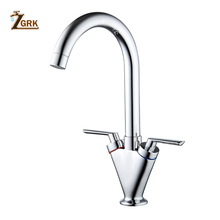 ZGRK Kitchen Faucets Dual handle Water Taps Kitchen Chrome/Black/White Kitchen Sink Tap Swivel Water Tap CFS5001B 2024 - buy cheap