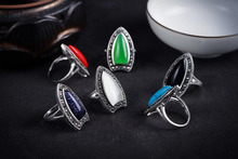 grade latest Luxury Jewelry Girls New Rings Natural semi-precious stones gem Stone Ladies rings for Women same RING 6 7 8 9# 2024 - buy cheap