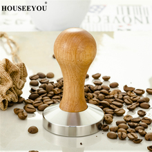 Manipulador de granos de café Nespresso de acero inoxidable, martillo de mango de madera, accesorios de café, 58mm 2024 - compra barato