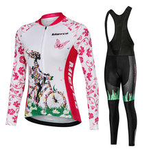 Pro Team Cycling Clothing Women Long Sleeve Bicycle Jersey Set Sport MTB Wear Quick Dry Womens Road Bike Clothes Female Riding 2024 - buy cheap