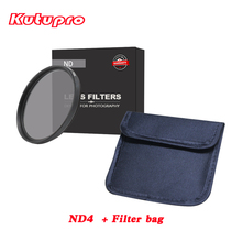 kutupro PRO ND4  Neutral Density Camera Lens Filter + filter bag case kit for nikon canon sony pentax 52 58 62 67 72 77 82mm 2024 - buy cheap