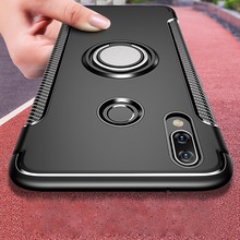 Роскошный чехол для телефона Huawei Nova 3 3i 2 2i Nova 2S 2 Plus, чехол с кольцом-держателем на палец, силиконовый чехол из поликарбоната для Huawei Y9 2019, чехол 2024 - купить недорого