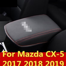 Para Mazda CX-5 CX5 CX 5 2017 de 2018 de 2019 microfibra de cuero cubierta de compartimento de reposabrazos de manga protectora película protectora accesorios de coche 2024 - compra barato