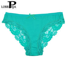 LOBBPAJA Brand Lot 6 pcs Woman Underwear Women's Panties Sexy Cotton Lace Briefs Ladies Knickers Intimates Lingerie for Women 2024 - buy cheap