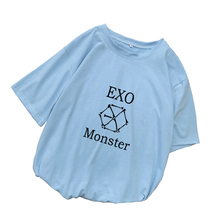 EXO Kpop T Shirt Women Cotton T-shirts Harajuku Loose Casual Short Sleeve Tops Tee Shirt Femme Streetwear Camiseta Mujer Clothes 2024 - buy cheap