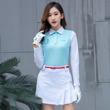 Breathable Golf Shirt Women Autumn Long-Sleeve Shirt Lady Turn Down Collar Sports Shirt Cotton Golf Apparel D0698 2024 - buy cheap