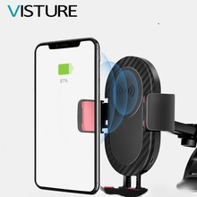 10 W Rápida Sem Fio Carregador Holder Para iPhone X XR XS Max 8 Plus Telefone Carregador Rápido Para Samsung Xiaomi huawei Y112X Visture 2024 - compre barato