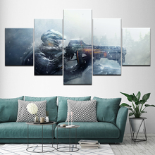 Canvas Painting Gun Gaming 5 Pieces Wall Art Painting Modular Wallpapers Poster Print for living room Home Decor Artwork 2024 - buy cheap