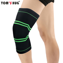 1 Pcs Sport Knee Support Sleeve Protect Kneepad Tom's Hug Brand Running Cycling Gym Braces Elastic Knee Pad Warm Black Green 2024 - buy cheap