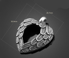50pcs Antique Silver "Wings Of Love" Charms Pendants-DIY Jewelry Findings Necklace Bracelet Fashion Accessories 30.9 mm X 26.7mm 2024 - buy cheap