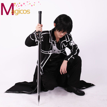 Anime Sword Art Online Kirigaya Kazuto/Kirito Uniform Cospaly Party Costume Cloak Coat 2024 - buy cheap
