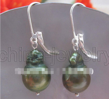 free shipping   15mm green baroque keshi reborn freshwater pearl earring 2024 - buy cheap