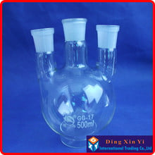 500ml 24/29 three-necked round-bottom flask,Flask round bottom with three necks,short neck standard ground mouth 2024 - buy cheap