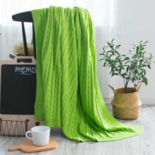 Knitted Thread Blanket Air-conditioned Room Cotton Throw Blankets Woolen Yarn Office Nap Tippet Summer Quilt Coverlid Manta 2024 - buy cheap