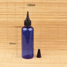 50pcs/Lot Plastic 100ml Cobalt Blue Shampoo/Body Bottle100g Women Cosmetic Container Empty Lotion Black Lid Refillable Packaging 2024 - buy cheap
