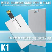 K1 USB Flash Drive USB Card Drive 8GB 32GB Pen Drive Real Capacity Pendrive USB Stick Logo printing 2024 - buy cheap