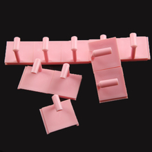 Soporte de plástico para manicura, marco de entrenamiento para práctica de manicura, esmalte de Gel, color blanco y rosa, 1 unids/lote 2024 - compra barato