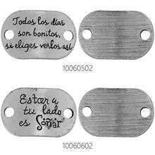 20-Tibetan silver Spanish word Connectors ,Curved Sideways Spanish connector charms 30x20mm,100606 2024 - buy cheap